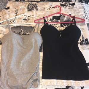 Two push-up tanks